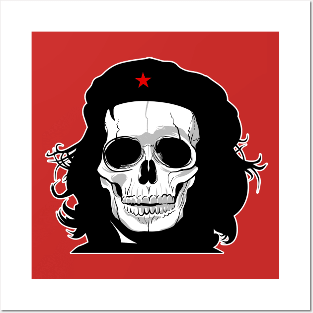 Che Guevara ∆∆∆ Skull Tribute Design Wall Art by DankFutura